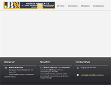 Tablet Screenshot of notaria33nayarit.com